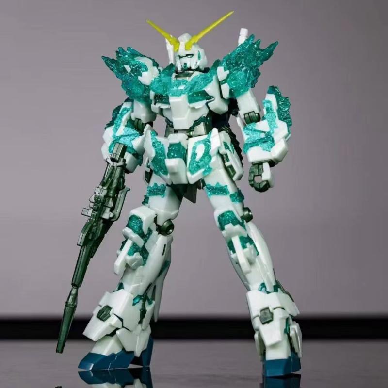 Crystal Unicorn 1/144 Scale  XD Mecha Action Figure Kit Limited Base Exclusive Assembly Model Collectible Toy Adult Gift
