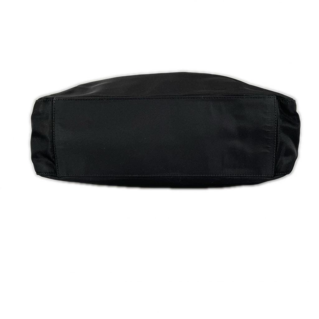 PRADA Triangle logo Tote Bag black Women used