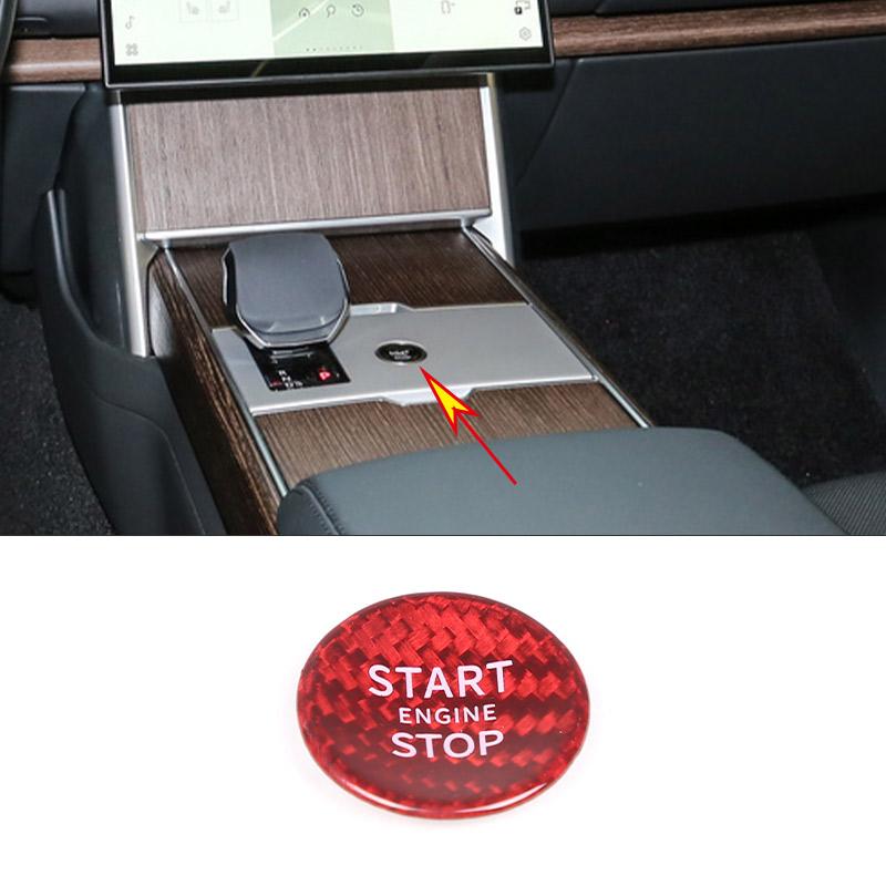 

Real Carbon Fiber Car Start Stop Button Sticker Car Accessories For Range Rover Vogue L460 For Range Rover Sport 2025 2025