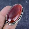 Carnelian Gemstone 925 Sterling Silver Jewelry Ring Size 7