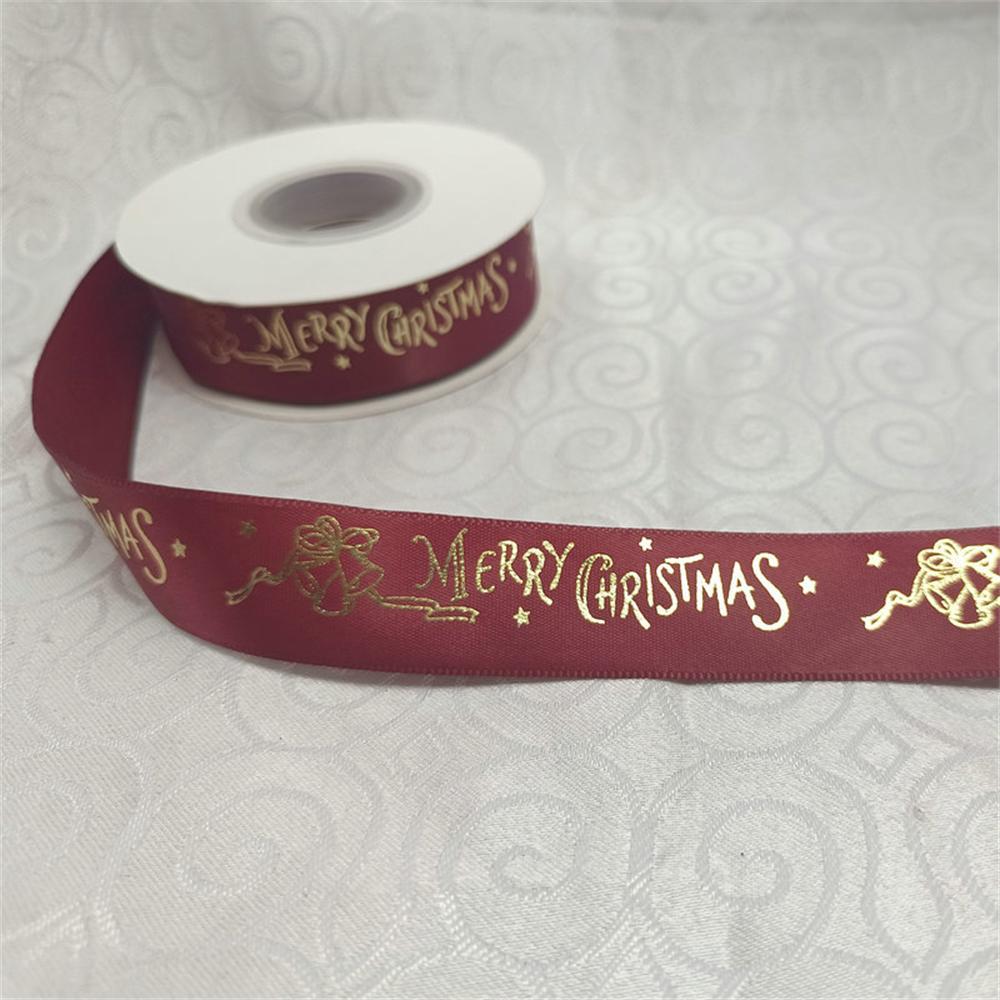 Christmas Ribbon Densely Woven Bright Colors Light Luxury High Demand For Christmas Crafts Christmas Ribbon Packing Ribbon