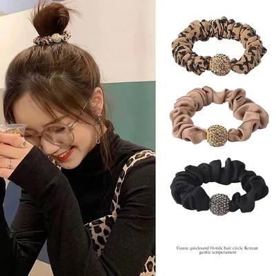 Hair Ties Scrunchies For Women Girls Elastic Rubber Band For Hair Gums Straps Garter Ponytail Holder Hair Band Scrunchy