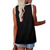 Fashion Womens Color Splicing Casual Strappy Sling Sleeveless Tank Top