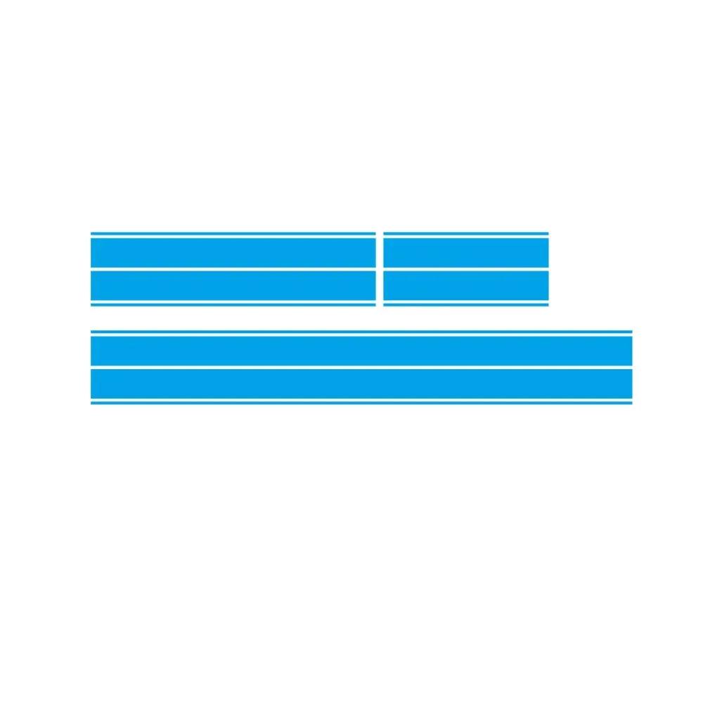 

3PCS Stripe car sticker for MINI Cooper R55 R56 R57 R58 R59 R60 R50 R52 R53 F55 vinyl hood roof trunk decorative accessories S 348X25CM синий