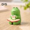 Pryskyřice Funny Frog Socha Neblednoucí Unikátní Funny Frog Socha Sculpture Desktop Dekorace