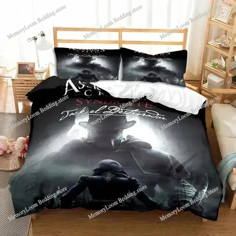 Game A-Assassin S Creed Art Bedding Set Gamer Duvet Cover Set Adult Boys Bedroom Single Double King Size Comforter Quilt Cover