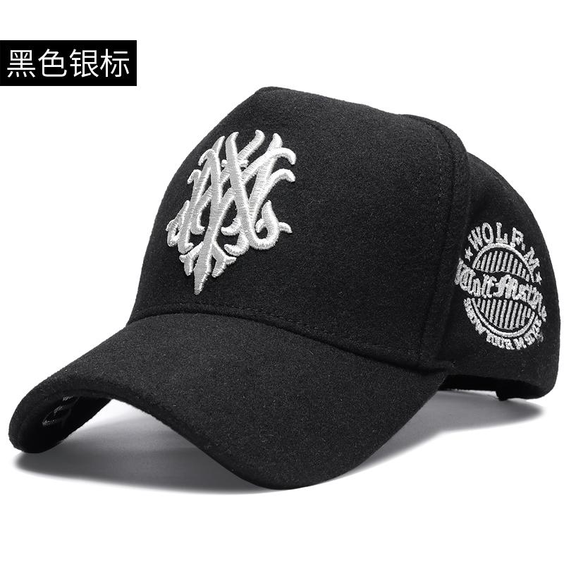 Dad Winter Warm Felt Sport Hats Male Large Snapback Cap Big Head Men Oversize Wool Baseball Caps 56-60cm 60-66cm