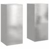 Plant Stand 2 Pcs Silver 24 X 24 X 55 Cm Stainless Steel