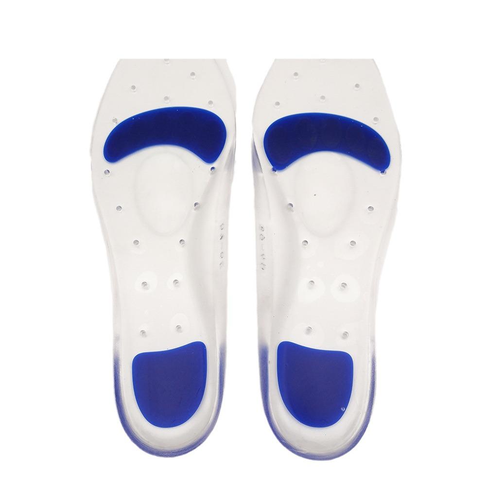 Silicone Shock Absorption Gel Insoles: Thickened Arch Support, Heel Pain Relief, Full Foot Massage Pad