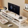 Office Desktop Monitor Stand with Drawer for Storage and Organization