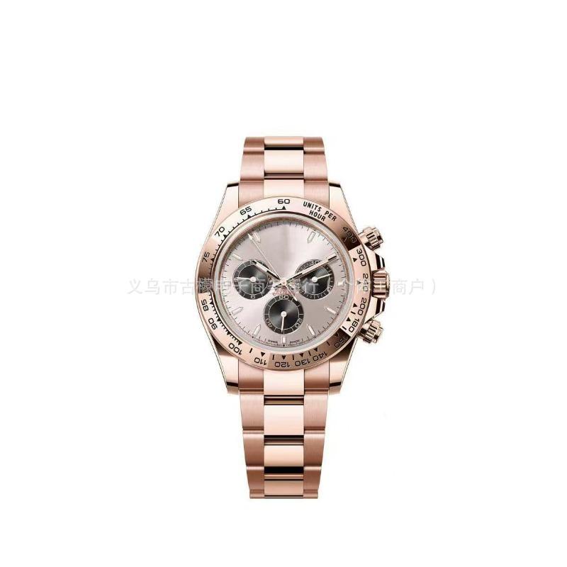 שעון קוורץ Laojia Daytona שלוש עיניים שש מחוגים רצועת פלדה עדינה סרט דבק מוצרי שעון