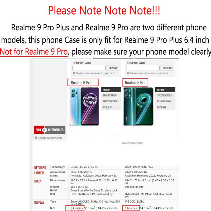 Shockproof Phone Case For Realme 9 Pro Plus Case Anti-Slip Silicone Full Cover Realme 9 Pro Plus Case For Realme 9i 10 Pro Plus