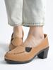 Shoetopia Womens Formal Block Heel Shoes  Stylish Office  Slip-On Pump Comfortable Footwear Heels