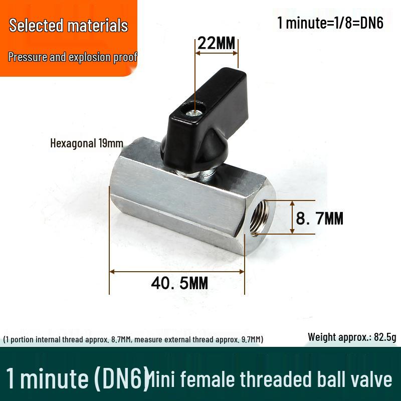 Check Valve: All-Copper Pneumatic Ball Valve – Thickened Tap Water Pipe Switch, Available in 4, 6, and 2-Point Mini Sizes
