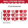 Valentine’s Day Heart Love Window Sticker Romantic Wall Decor Living Room Bedroom Proposal Party Home Decoration