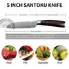 5 Inch Japanese Santoku Knife Kitchen Chef Knife with Sheath, Paring Knives, Sheath and Ergonomic Handle and Gift Box
