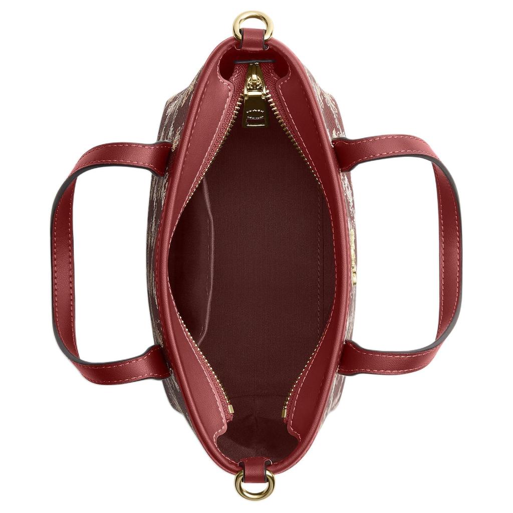 COACH City Artificial Leather Tote One Shoulder Handbag Mini Women's Ruby Red CDD02-IMWGD