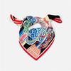53cm European Printed Small Square Scarf Hot Brand All Matched Imitation Silk Foulard Hijabs For Women