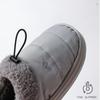 Fashion Crestar Women Fur Cotton Shoes Fashion Outdoor Waterproof Down Men Cotton Slippers Winter Indoor Warm Non-slip House Fluffy Shoe