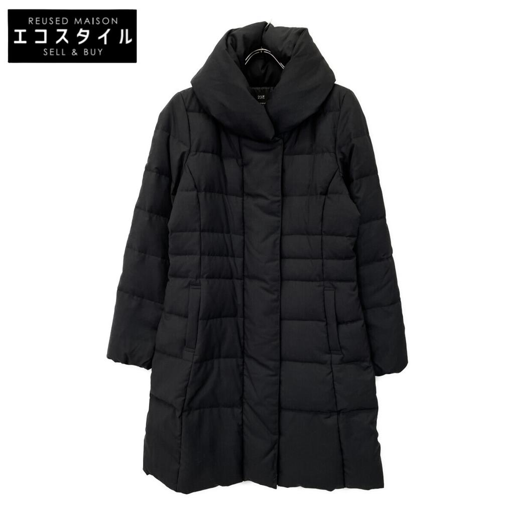 NIJYUSANKU 2013 Black Polyester X Rayon Long Down Coat Coat 42T blackUsed