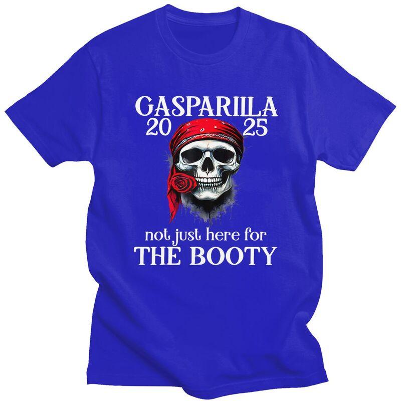 Custom Gasparilla Pirate Skull T Shirts Men Pure Cotton Tees Tshirts Casual Tshirt Clothing