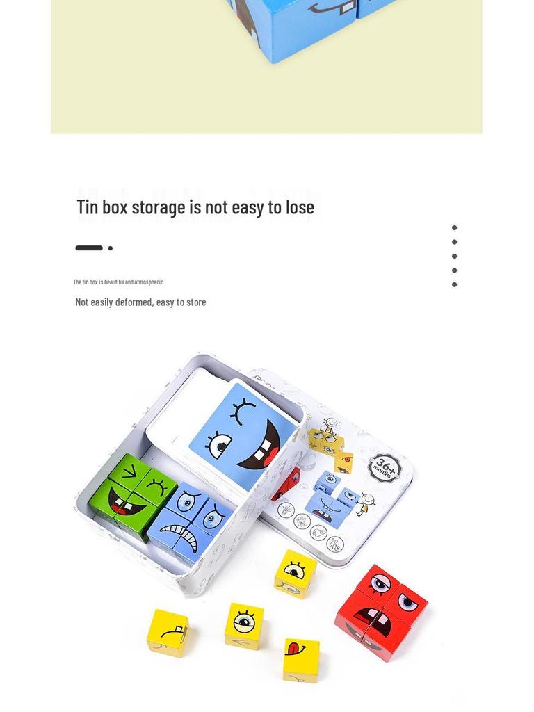 Interactive Face-Changing Cube Game: Enhancing Toddler Logic & Parent-Child Fun
