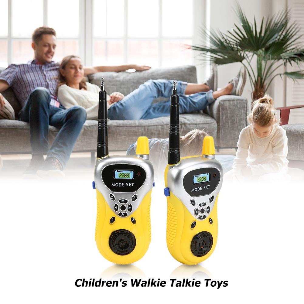 2PCS Mini Handheld Walkie Talkie Phone Radio Interphone Rechargeable Radio Transceiver Children Handheld Transceerver Kids Gift