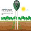 3-in-1 Handheld Soil Meter for Light, Moisture, and pH with Dual Probes