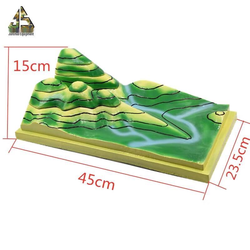 Military Geography Topographic Contour Map Teaching Model