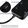 USB Multi Hub 5 Ports Portable 3.0 with LED Indicator Compatible Most