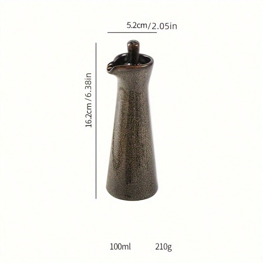 Japon Tarzı Seramik Yağdanlık Ev Tipi Soya Sosu Sirke Yağ Şişesi Zeytinyağı Baharat Saklama Kabı Mutfak Aksesuarları