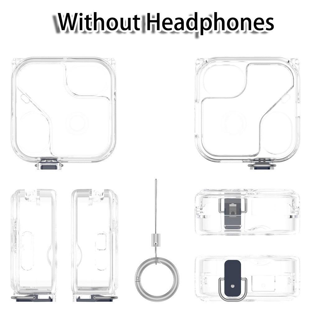 

Transparent Earphone Protective Case TPU with Switch Locking Design Shockproof Case Portable Earphone Box for Nothing Ear (3) прозрачный