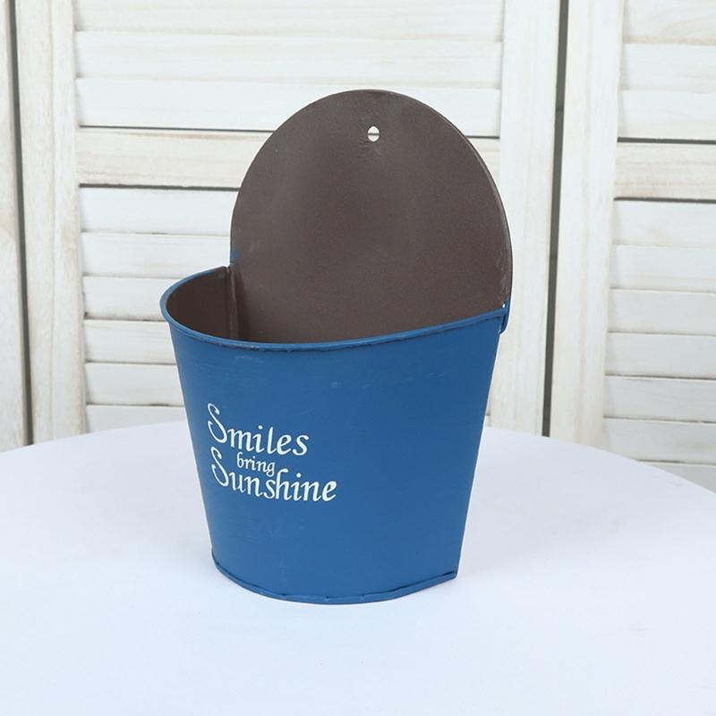 Vaso da Fiori da Parete Cesti per Piante da Appendere Cesto Semicircolare Balcone Giardino