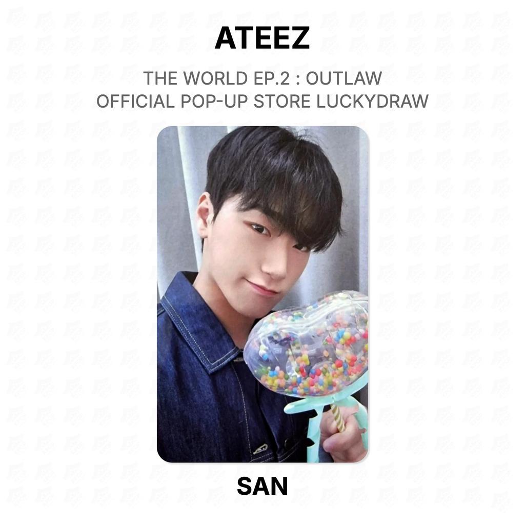 ATEEZ THE WORLD EP.2 : OUTLAW OFFICIAL POP-UP STORE Lotteria Ufficiale Fotocard Ufficiale