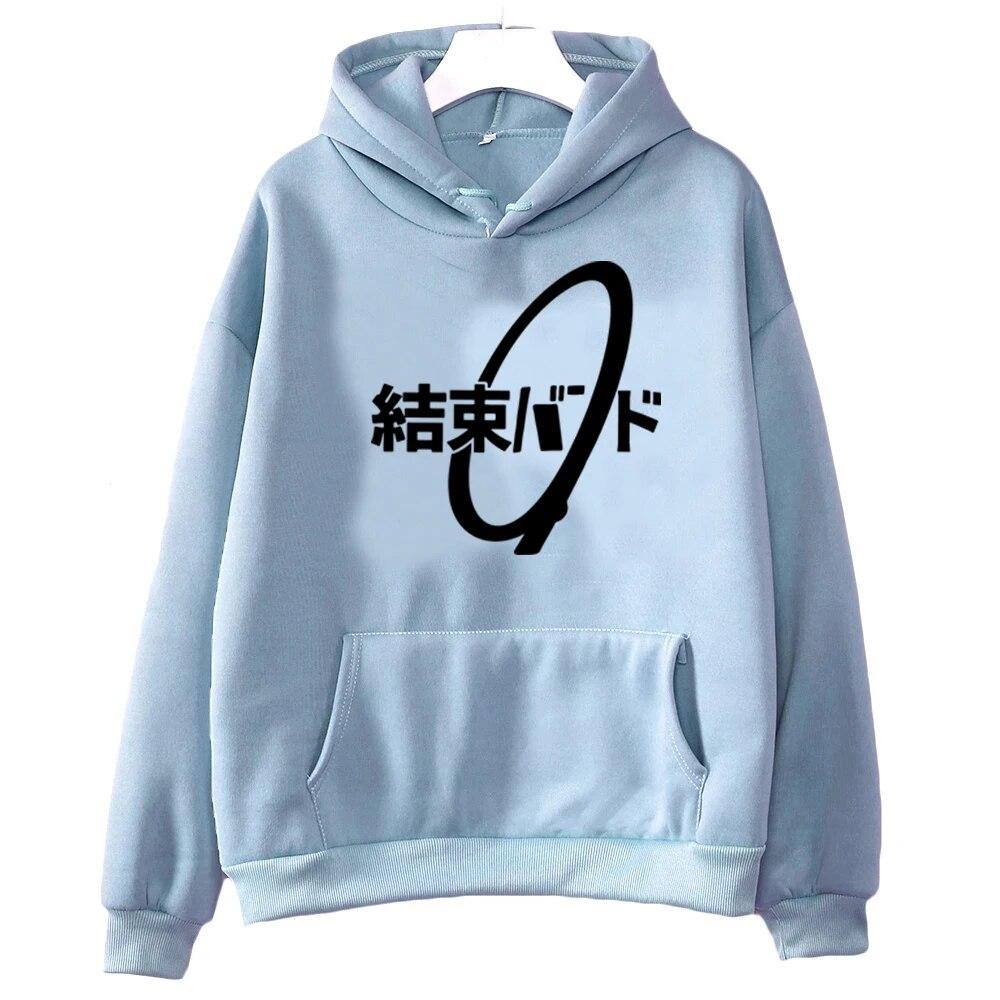 New Anime Bocchi The Rock Hoodies Graphic Print Unisex Women Hip Hop Hoodie Hooded Sweatshirts Pullovers Unisex Tracksuit Clothing