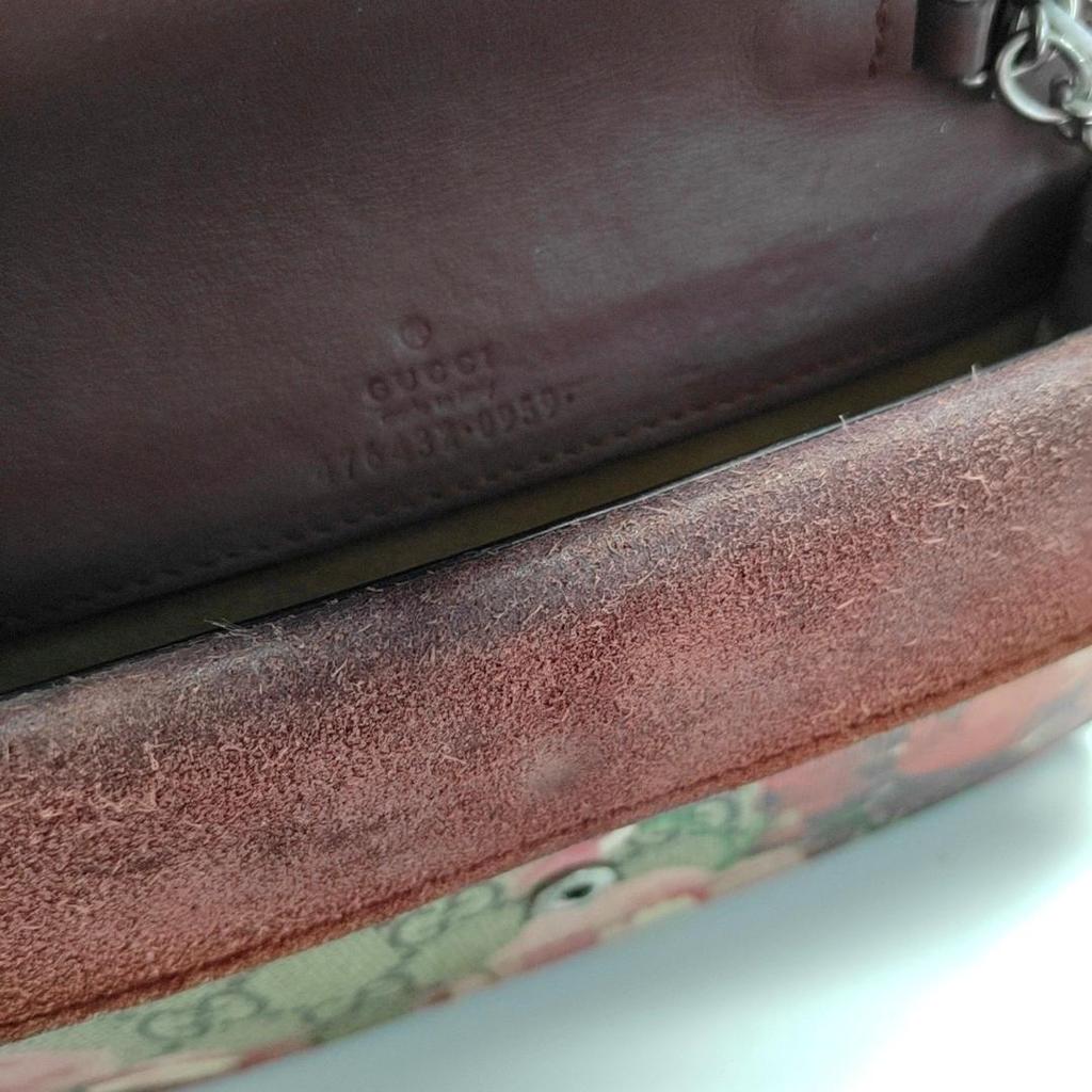 [Pre-Owned] Dionysus GG Blooms Tiger Head Buckle Logo Geranium Print Chain Shoulder Bag - Fair #1U6PO0B