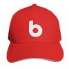 Alphabet Letter b (lower case b) Baseball Cap golf hat genuine Trucker Cap Thermal Visor GentleUnisex Hat Golf Wear Unisex Womens