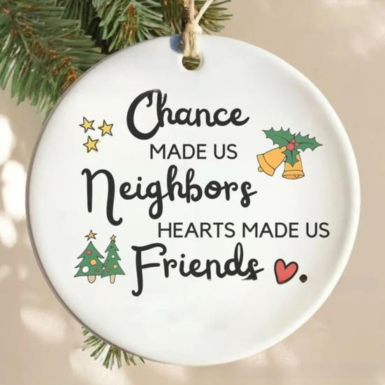 Přátelé Blízcí Vánoční ozdoby Akrylové závěsné plakety s inspirativními citáty Roztomilé vánoční dárky pro nejlepšího přítele