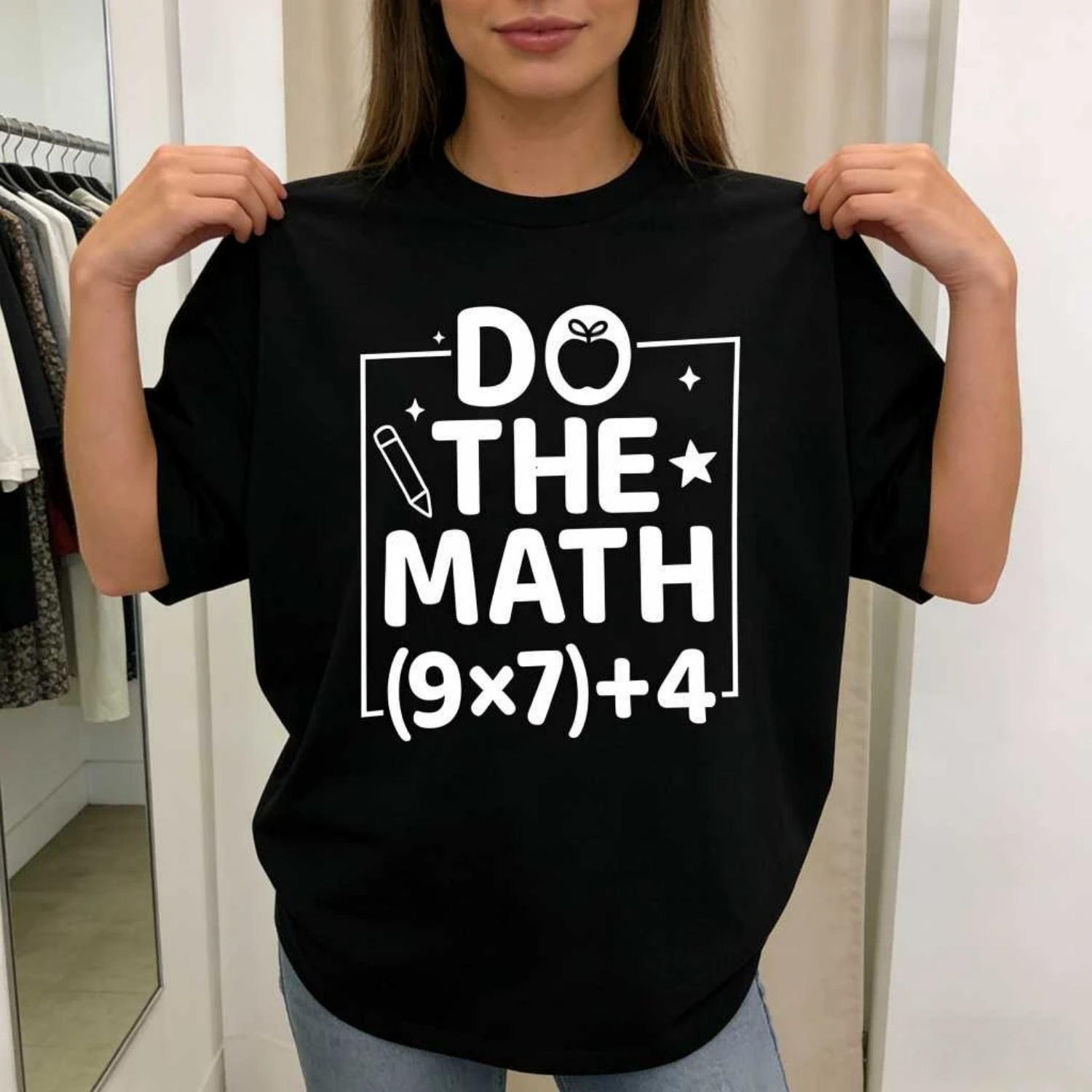 

Funny Do the math Meme T-shirt 6-7 Six Seven 67 popular school Tee Shirt S разноцветный
