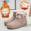 Women's Fashion Waterproof Non-Slip Fleece-Lined Short Rain Boots