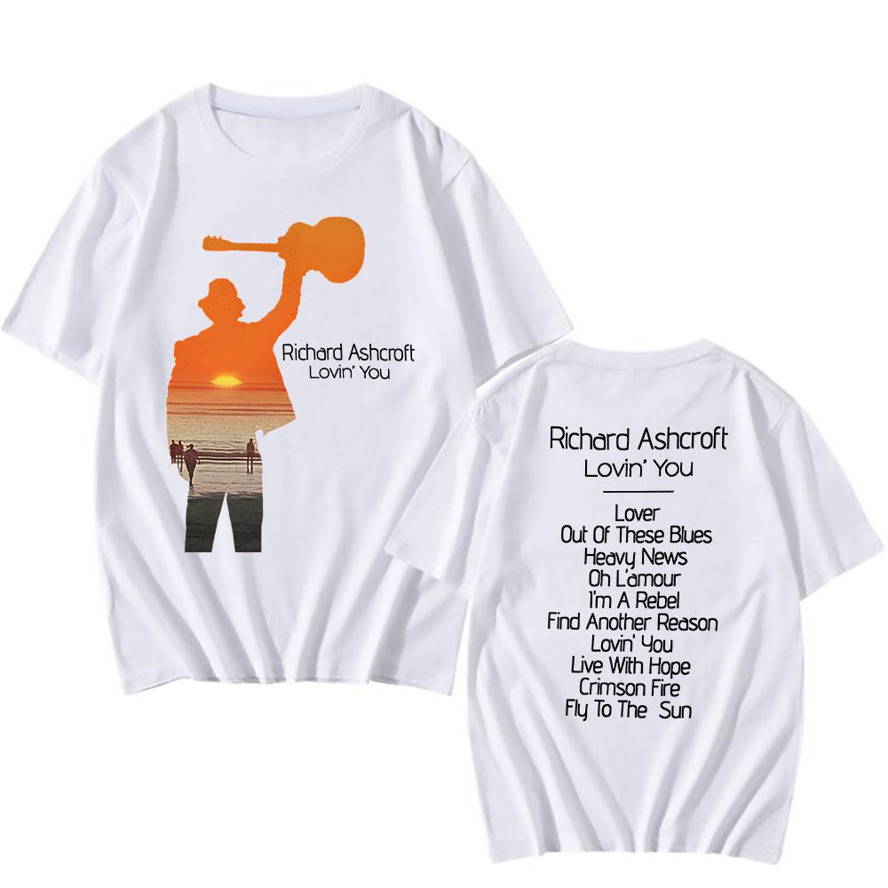 

RICHARD ASHCROFT LOVIN YOU FRAME TEE Cotton Short Sleeve Male T-shirt O-neck Hip Hop Unisex Streetwear Graphic Print Tshirts XXL
