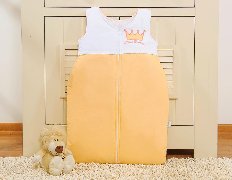 Cotton Baby Sleeping Bag M 6-12 Months Tog 2.5 All-Season Insulated Little Princess Peach