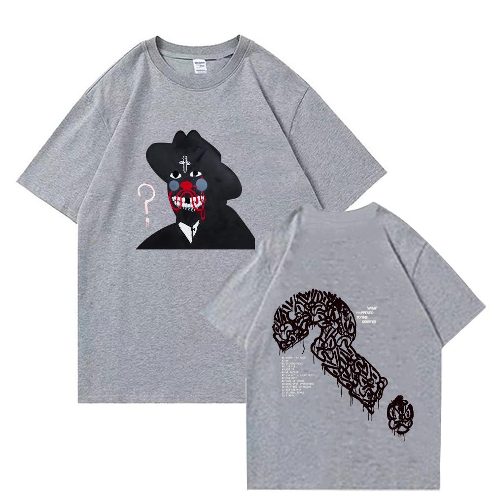 21 Savage Co se stalo s ulicemi? Nové album Trička Y2k Hip Hop Streetwear Dámské Pánské Oblečení Bavlna Ležérní Streetwear Top