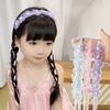 Sweet Design Fairy Braided Headband Tulle Flower Imitation Pearl Headband Floral Headband  Pageant