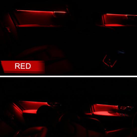 Mini USB LED Bil Hjemmekino Auto Interiørlys Neon Atmosfære Ambient Lampe
