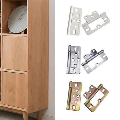 10Pcs Without Mortise Door Hinges Quiet Bifold Designs Accessory for Cabinets Furniture Window Wardrobes Daily Use