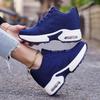 Women's Platform Mesh Breathable Sneakers Womens Spring New Casual Wedge Basket Shoes Tennis Female Thick Woman Summer Trainers