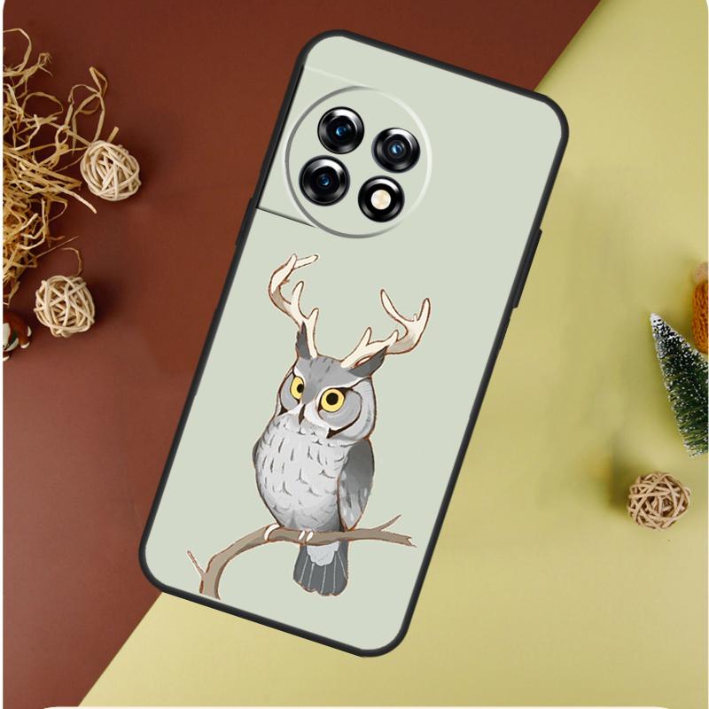 Fashion Cartoon Owl For OnePlus 13 12 11 12R 13R 9 10 Pro 8T 9RT 10T 10R Nord 4 CE 2 3 Lite N20 N30 Phone Case