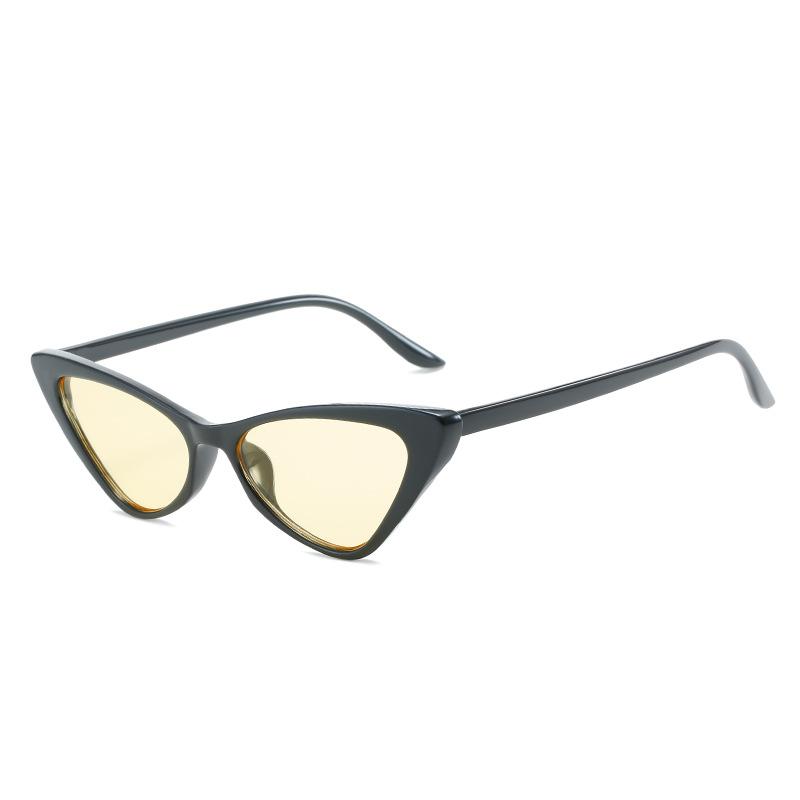Cat'S Eye Pointed Sunglasses Trendy Small Frame Sunglasses Triangular Glasses