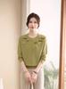 Women's Korean Style Loose Jacquard Cashmere Knit Sweater - Autumn/Winter Round Neck Long Sleeve Pullover